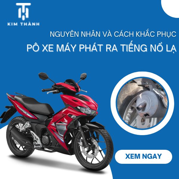 Pô xe máy phát ra tiếng nổ lạ