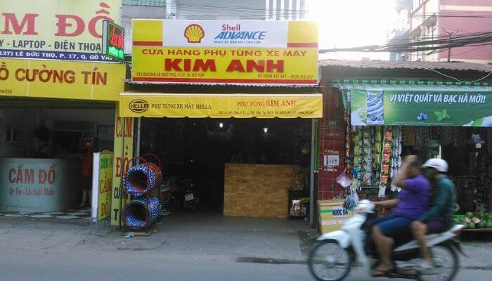 Cửa hàng phụ kiện xe máy Kim Anh tại Gò Vấp
