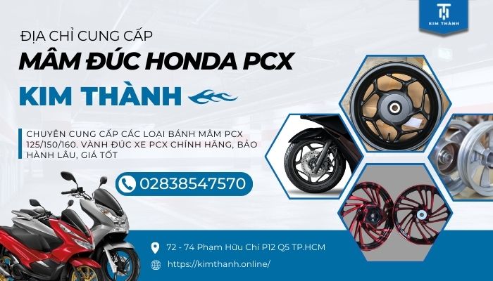 Kim Thành là cửa hàng chuyên phân phối mâm Honda PCX 125/150/160