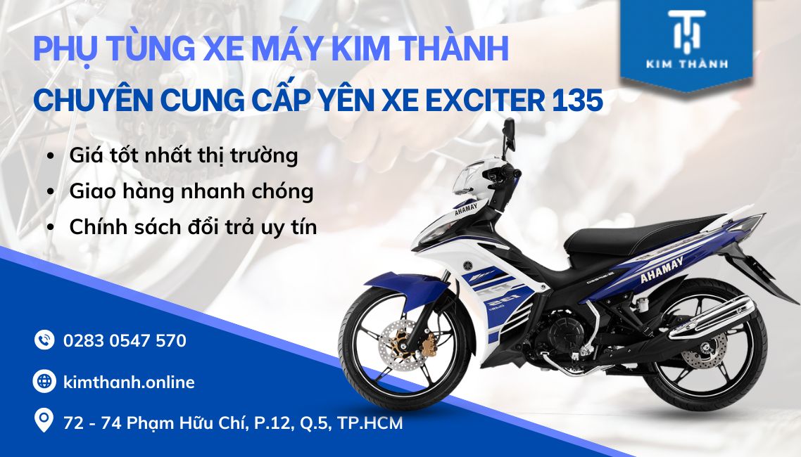 Đơn vị cung cấp phụ kiện yên xe máy Exciter Yamaha 135