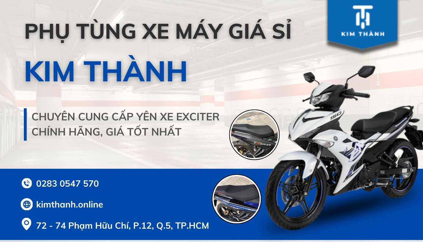 Mua yên xe Ex 150 chính hãng, uy tín tại phụ tùng xe máy Kim Thành