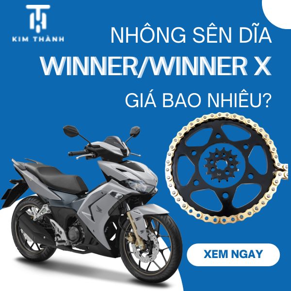 Nhông sên dĩa winner/ winner x chính hãng Zin Honda giá bao nhiêu?