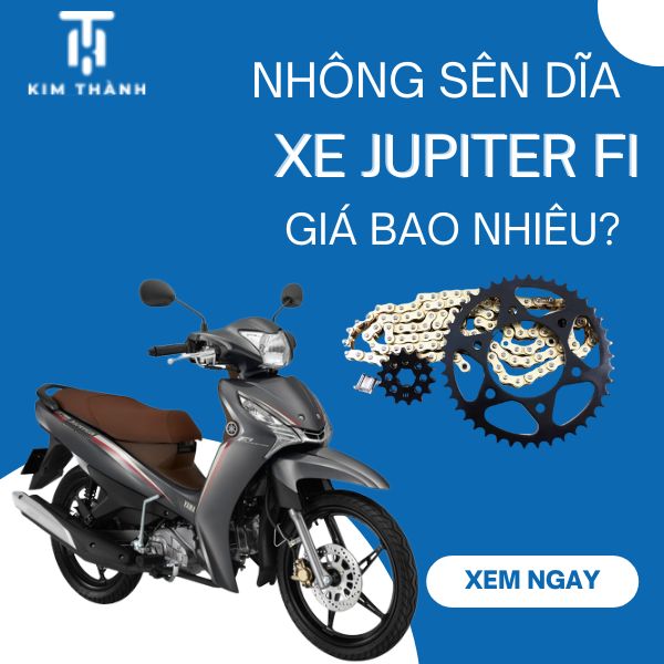 Nhông sên dĩa Jupiter Fi Yamaha giá bao nhiêu? Thông số chi tiết