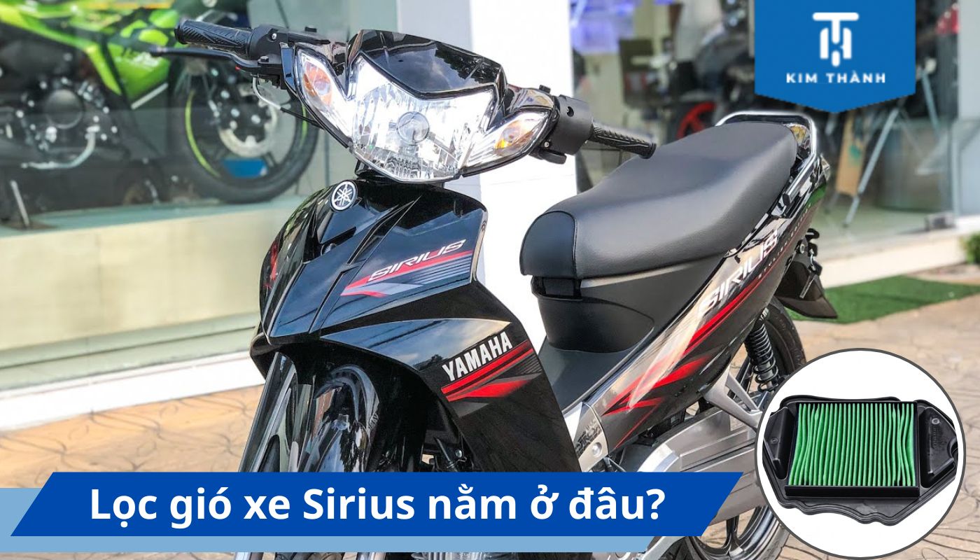 Vị trí lọc gió xe Sirius