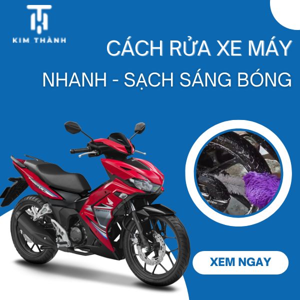 Cách rửa xe máy tại nhà hiệu quả nhanh và sạch