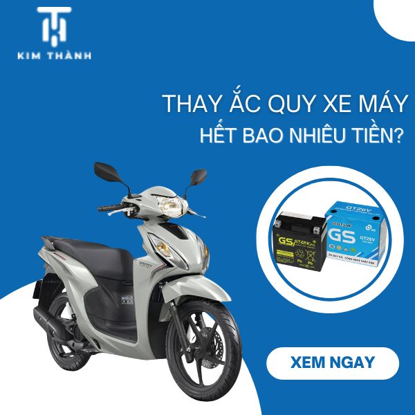 Thay bình ắc quy xe máy bao nhiêu tiền?