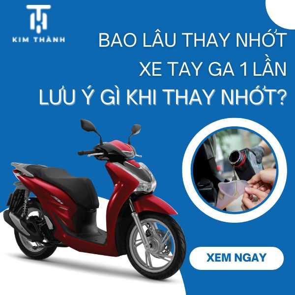 Khi nào nên thay nhớt xe máy tay ga