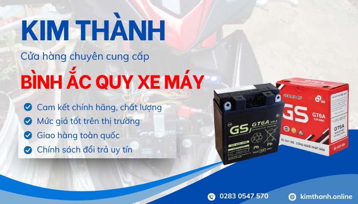 Mua bình ắc quy xe máy uy tín tại Kim Thành