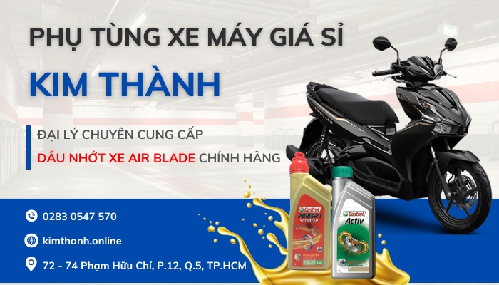 Mau dầu nhớt xe máy chính hãng tại Kim Thành