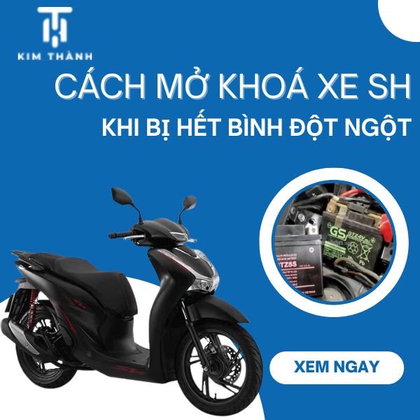 Xe SH hết bình phải làm sao? Cách mở khoá xe SH bị hết bình