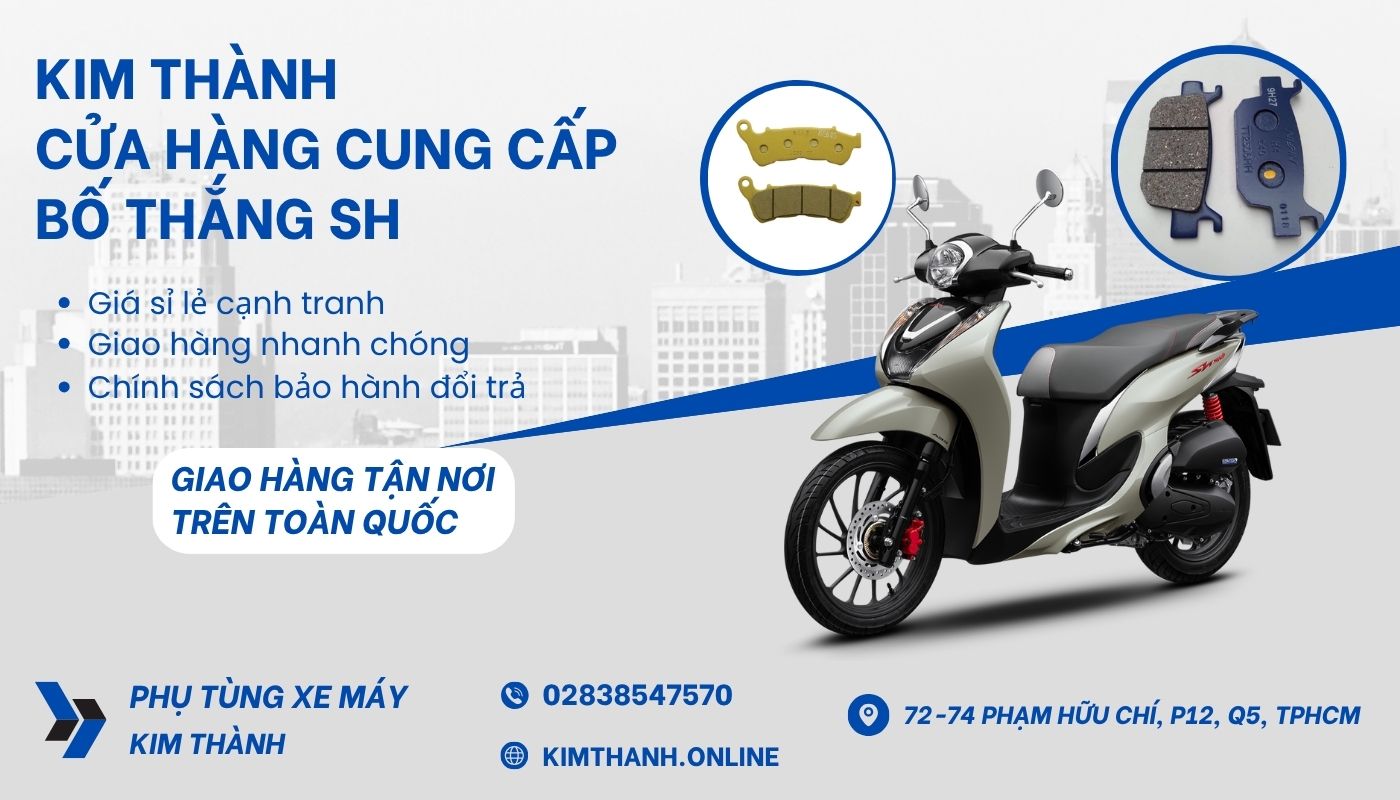 Mua bố phanh thắng xe SH chính hãng Honda tại Kim Thành Mua bố thắng SH Mode bố thắng SH 150i chính hãng tại Kim Thành