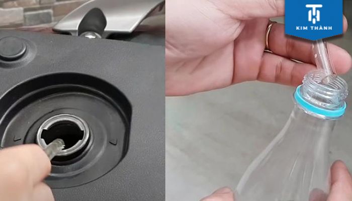 Xe máy nổ lụp bụp rồi tắt máy do xăng bị lẫn với nước